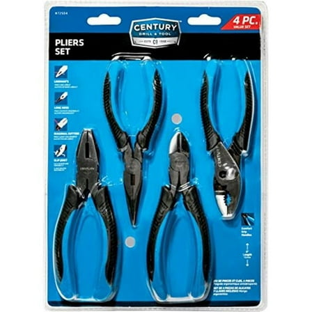 Pliers & Wrench Set - 4 Piece