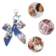 thumbnail image 3 of Unique Bargains 1 Pc Fashion Bow Scarf Handbag Charm Bag Accessories White, 3 of 5