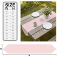 thumbnail image 3 of Pink Striped Table Runner Linen Burlap Table Runner 90 Inches Long Modern Minimalist Boho Stripes Dresser Scarves for Kitchen Island Coffee Dining Room Party Wedding Banquet Holiday Decor 13"x90", 3 of 8