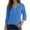 Blue, variant on XUELUO Boho Tops For Women Autumn Winter Solid Color Jacquard V Neck Long Sleeve Fashion Casual Shirts For Women Tee Shirts Activewear,Beige,S