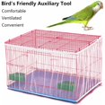 thumbnail image 4 of Nylon Oiseau Cage, Oiseau Cage Filet de Protection, Maille Oiseau Cage, Universel Réglable Étanche à la Poussière Ventilation Sécurité Protection Animal Oiseau Perroquet Accessoires Blanc, 4 of 5