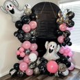 thumbnail image 4 of Juego de guirnaldas con forma de arco para Halloween, ancho, negro, rosa y morado, 4 of 7