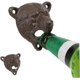 thumbnail image 5 of Abridor de botellas de oso, abridor de botellas de metal montado en la pared, pared retro 3D, 5 of 5