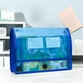 thumbnail image 7 of A4 Plastic File Wallet Envelope Expanding File Folder Document Organizer with Snap Closure & Label Pocket Clear Colored Waterproof Accordion File Pouch for Office Home, 7 of 7