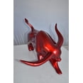 thumbnail image 5 of Nifao Modern Art of a Red Bull Made of Resin Statue – Home Decor Sculpture, 17"L x 14"W x 10"H, 5 of 11