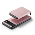 thumbnail image 6 of Zipper Wallet Case for Google Pixel 6 Pro, Soft Silicone Shockproof PU Leather Detachable Card Slots Holder Cash Pocket Slim Cover with Kickstand Magnetic Lens Protective Case,Pink, 6 of 9