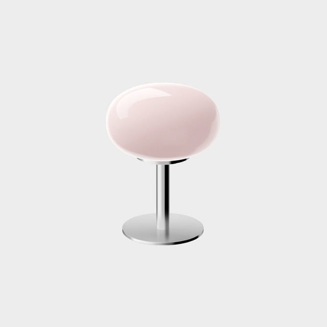 Macaron Glass Table Lamp Silver Modern LED Eye Protection Night Light For Bedroom Living Room