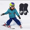 thumbnail image 5 of Inteprter 5 pares de manoplas para niños, impermeables, con gancho, suministros de esquí, diseño elástico, cómodas actividades al aire libre para Suministros térmicos negro Inteprter HA059232-02B, 5 of 5