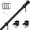 Black, variant on FIASON 5 FT Upgraded Tangle Free Flag Pole, 1" Thickened Stainless Steel Heavy Duty Flagpole for 2x3 3x5 4x6 Flags, 2026 America 250th Anniversary, RV, Truck, Boat, Yard, Parades (No Bracket & Flag)