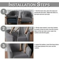 thumbnail image 5 of DYstyle Jacquard Tub Chair Slipcover Single Armchair Accent Chair Barrel Sofa Slipcover Elastic Spandex Solid Stretch Sofa Cover, 5 of 5