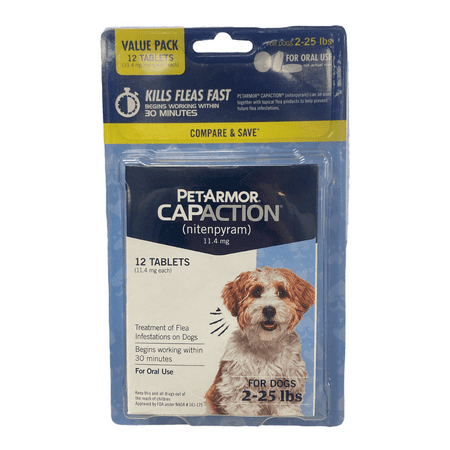 PetArmor CapAction Flea Tabs for Dogs 2-25 lbs. (12 ct.)