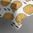 thumbnail image 4 of Cute Yellow Hedgehog Pattern Rectangle Tablecloth 60"x120",Waterproof Polyester Rectangle Table Cloth, Wipeable Spillproof Polyester Tablecloth for Dining, Camping, Indoor and Outdoor, 4 of 6