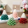 thumbnail image 7 of Mecorevxz Christmas Decorations Christmas Tree Shaped Candles Christmas Tree Shaped Taper Candlesticks Decorative Xmas Wax Scented Candles Gift for Xmas Eve Winter Kwanzaa Decor(Red), 7 of 7