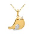 thumbnail image 1 of 14K Yellow Gold Bird Charm Pendant Necklace with Chain, 1 of 4