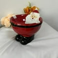 thumbnail image 4 of Christmas Dinner Bowl, Ceramic Holiday Bowl, Hand Painted Santa Claus Dessert Serving Bowl, Durable Festive Tableware, 4 of 6