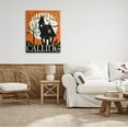 thumbnail image 2 of Stupell Industries Halloween Is Calling Haunted House Graphic Art Gallery Wrapped Canvas Print Wall Art, Design by Veronique Charron, 2 of 7