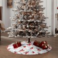 thumbnail image 4 of Daiia Cartoon Lobsters Drawing Merry Christmas Tree Skirt , Xmas Large Lace-up Tree Skirt, Santa Snowflakes Rustic Home Decorations New Year Party Farmhouse Decor-48", 4 of 6