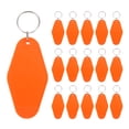 thumbnail image 1 of Unique Bargains Vintage Motel Keychain Blank Hotel Keychains Rhombus Retro Key Tag, Orange, 16 Pack, 1 of 7