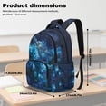 thumbnail image 7 of FKELYI Blue Flower Sea Turtle Print Kids Backpack for Primary School Bookbag 17 Inch School Backpacks for Boys Girls Casual Daypack Lightweight Rucksack Knapsack, 7 of 7