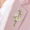 thumbnail image 5 of Yesbay Women Brooch Flower Shape ,Suit Coat Collar Hat Scarf Decoration Clothes Pin Prom Party Garment Jewelry, 5 of 8