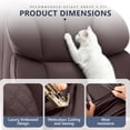 thumbnail image 5 of FASTES Office Chair, Big and Tall Desk Chairs 400lbs Gaming Chair with Footrest, Ergonomic Executive High-Back Reclining Computer Chairs, Swivel Rolling Wheels and Lumbar Support, Coffee, 5 of 10