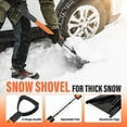 thumbnail image 5 of AuroraX Snow Shovel Kit Portable Multi-Purpose 5 -In-1 Snow Shovel with D-Grip Handle,Included Ice Scraper and Rotatable Snow Brush,Automotive Tools Snow Removal Tool, 5 of 8