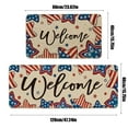thumbnail image 2 of dajkiuy 4th of July Kitchen Mats，Patriotic Kitchen Mats Sets of 2，Memorial Day Home Decor Kitchen Rugs for Floor，Slip Door Rugs for Independence Day Home Bathroom Entrance（16x24in and 16x47in）, 2 of 6