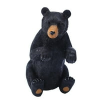 GOOHOCHY resin garden statue Black Bear Shape Decor for Garden Decoration 1Pcs