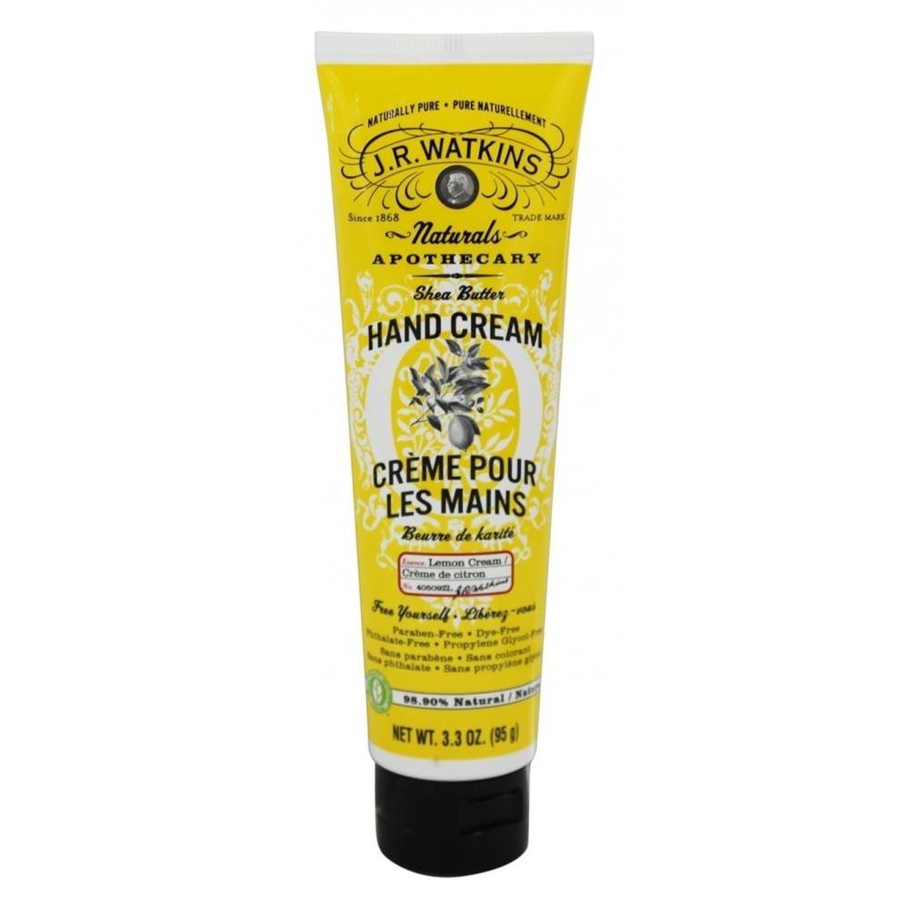 J.R. Watkins Cream Hand Cream, Lemon, 3.3 oz