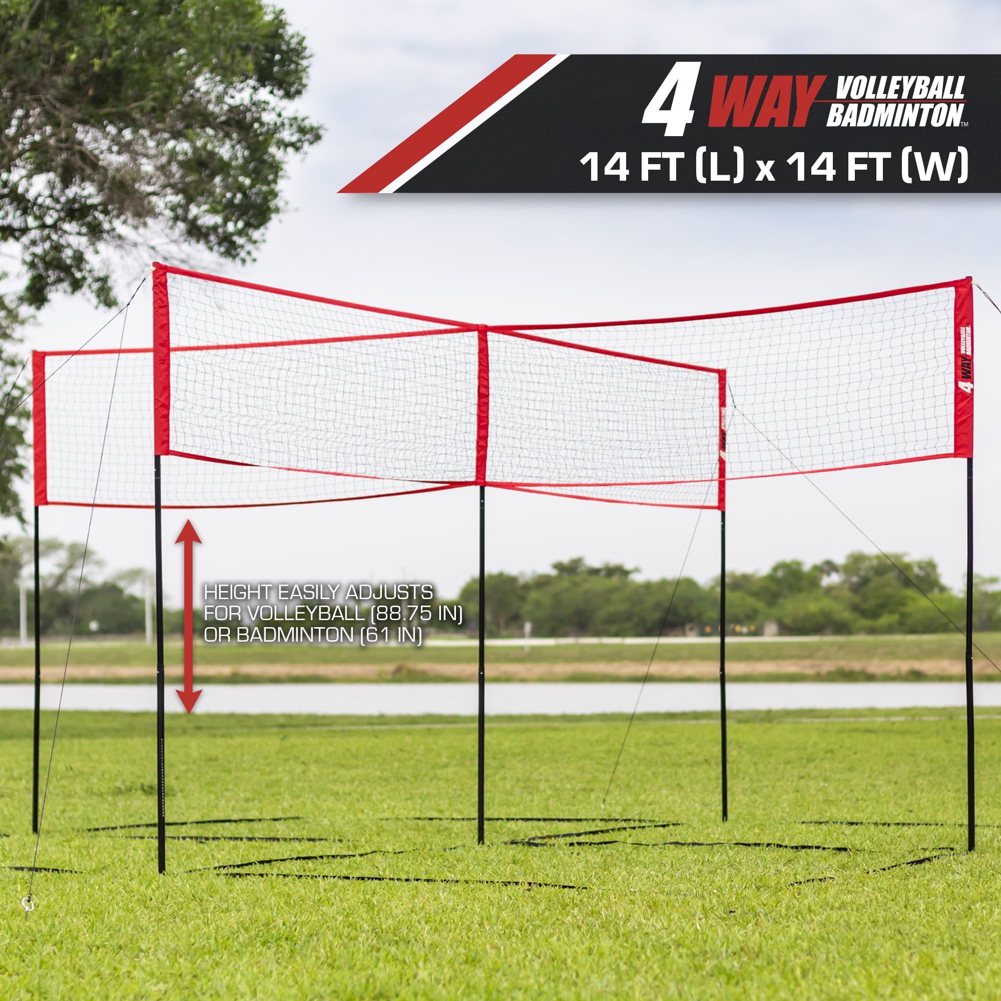 EastPoint Sports 4-Way Badminton Volleyball Net