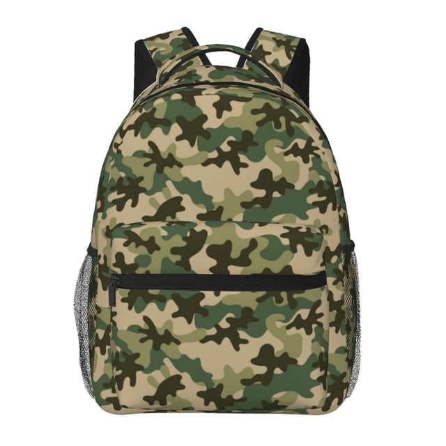 Fotbe Camouflag Mochila Casual con Estampado para Escuela, Viajes y Actividades al Aire Libre - Duradera, Ligera y Cómoda