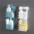 thumbnail image 2 of Cesta De Almacenamiento Plegable De Doble Pared Sin Perforaciones Para Montar En La Pared, Estante Para Especias De Cocina, Cesta De Almacenamiento Para Artículos De Tocador De Baño Speravity HA022630-00, 2 of 7