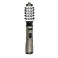 thumbnail image 2 of 3-in-1 Hot Air Styler & Rotating Hair Dryer Brush with 2 Interchangeable Heads – Frizz-Free Technology for Straightening, Drying & Curling Hair, 3 Heat Settings & 360° Auto Rotation，Dark Gray, 2 of 5