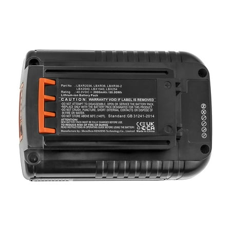 

Synergy Digital Power Tool Battery Compatible with Black & Decker LSW36B Power Tool (Li-ion 40V 2000mAh) Ultra High Capacity Replacement for Black & Decker LBX1540 Battery