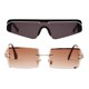 thumbnail image 1 of 2 Pareol Para Mujer, De Diseño Retro, Lentes Teñidas Y Lentes Soledad Gafas de sol rectangulares para mujer, 1 of 10