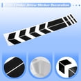 thumbnail image 4 of Unique Bargains Front Fender Arrow Sticker Decoration Motorcycle Warning Reflective Tape Waterproof PET Reflective Material Black 1 Pcs 34 cm x 5.5 cm, 4 of 6