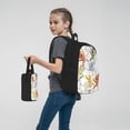 thumbnail image 7 of Pofeuu Cartoon Monkey Print Backpack Travel Backpacks With Lunch Bag Pencil Bag Set 3 pcs Set Cartoon Backpack, 7 of 7