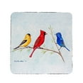 thumbnail image 2 of Betsy Drake CT298 Three Birds Coaster - Set of 4, 2 of 2