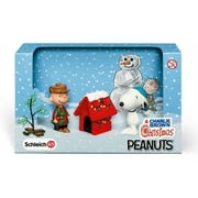 Schleich 22017 Peanuts A Charlie Brown Christmas Scenery Pack,Each