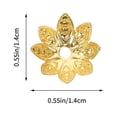 thumbnail image 2 of SHOWERORO 1 Box Flower Bead Caps Alloy Jewelry Making Connector for Jewelry Makers and Craft Enthusiasts, 2 of 5