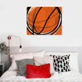 thumbnail image 5 of Orinice Basketball Ball Fine Art Aesthetic Poster & Print Wall Painting for Home Decor, Canvas Living Room Bedroom Office Wall Decor 16x12in, 5 of 6
