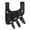 Black, variant on Armory Replicas Ace Dueler Right-Handed Black Leather 3-Strap Universal Sword & Dagger Belt Frog