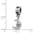 thumbnail image 2 of Beautiful Sterling Silver Reflections Crescent Moon Dangle Bead, 2 of 2