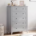 thumbnail image 1 of Commode Moderne Grise à 5 Tiroirs en Bois, Organisateur de Rangement pour Chambre, Salon et Entrée, 1 of 7