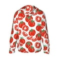 thumbnail image 3 of Kdxio Hand Drawn Tomatoes Print Women Men Sun Protection UPF 50+ Jackets Zip Up Long Sleeve Hoodie Hiking Lightweight with Pockets, 3 of 8