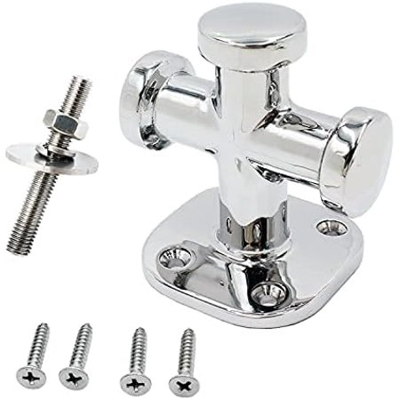 Dock Bollard Heavy Duty 63x63x81mm Single Cross Mooring Bitt Marine Stainless Steel 316 Hardware Rope Fasten Cleat w/Fasteners$$Watercraft