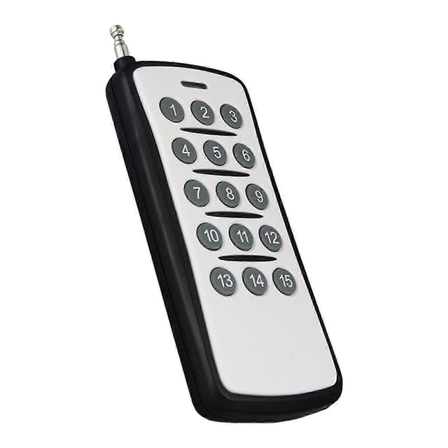 1527 Chip Learning Code Wireless Remote Control 315mhz/433mhz Long Distance 15 Buttons Transmitter Remote Controller Gray