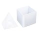 thumbnail image 1 of Molde de silicona de pirámide grande para bricolaje, adorno de resina para hacer joyas, decoración del hogar, blanco, 1 of 4