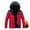 Red, variant on Boys Outerwear Thick Padded Hooded Jacket for Autumn and Winter Fashionable Casual Comfort with Warm Layering