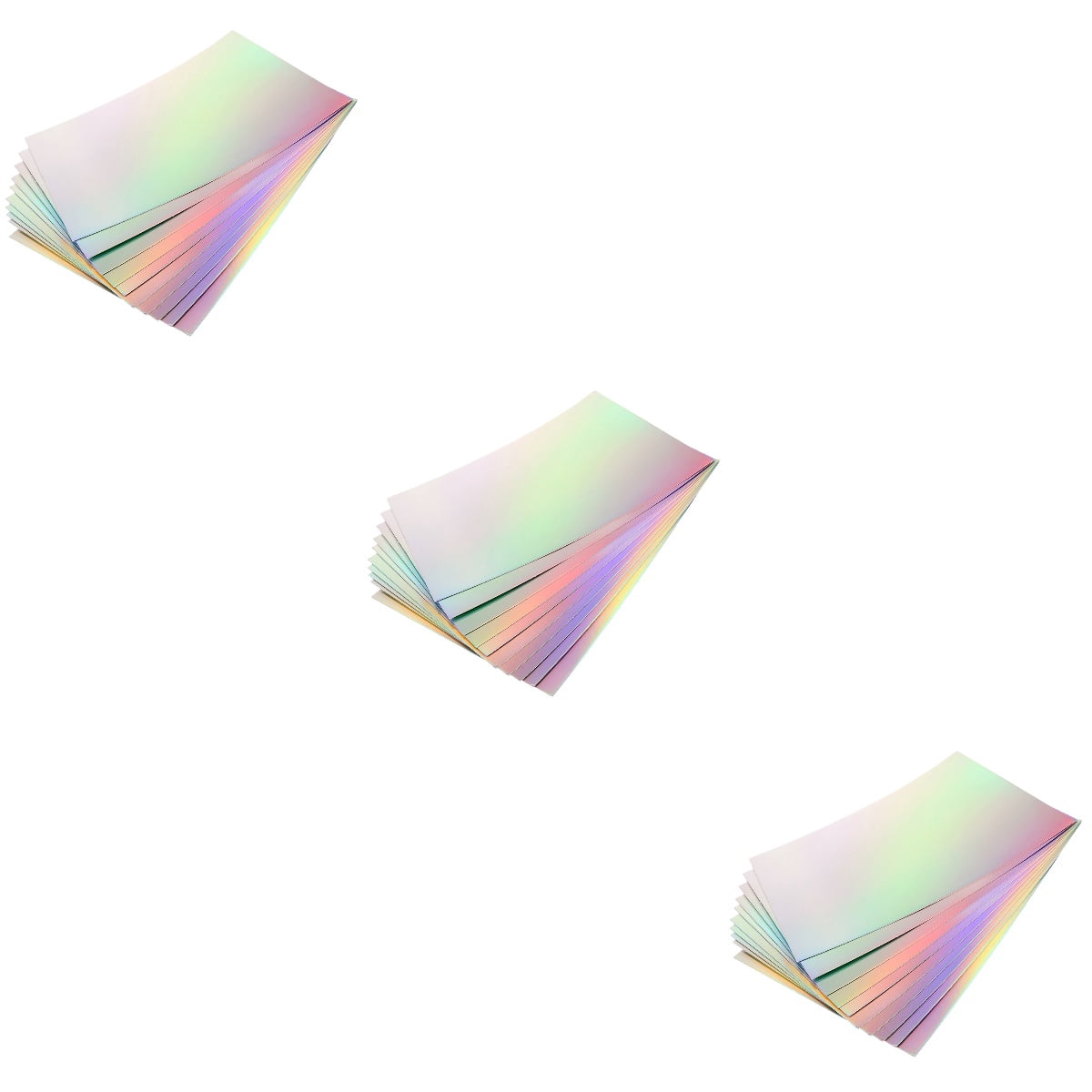 30 Sheets   Multi-use Cardstock Holographic Diy Craft Material Decals Handicraft Cards